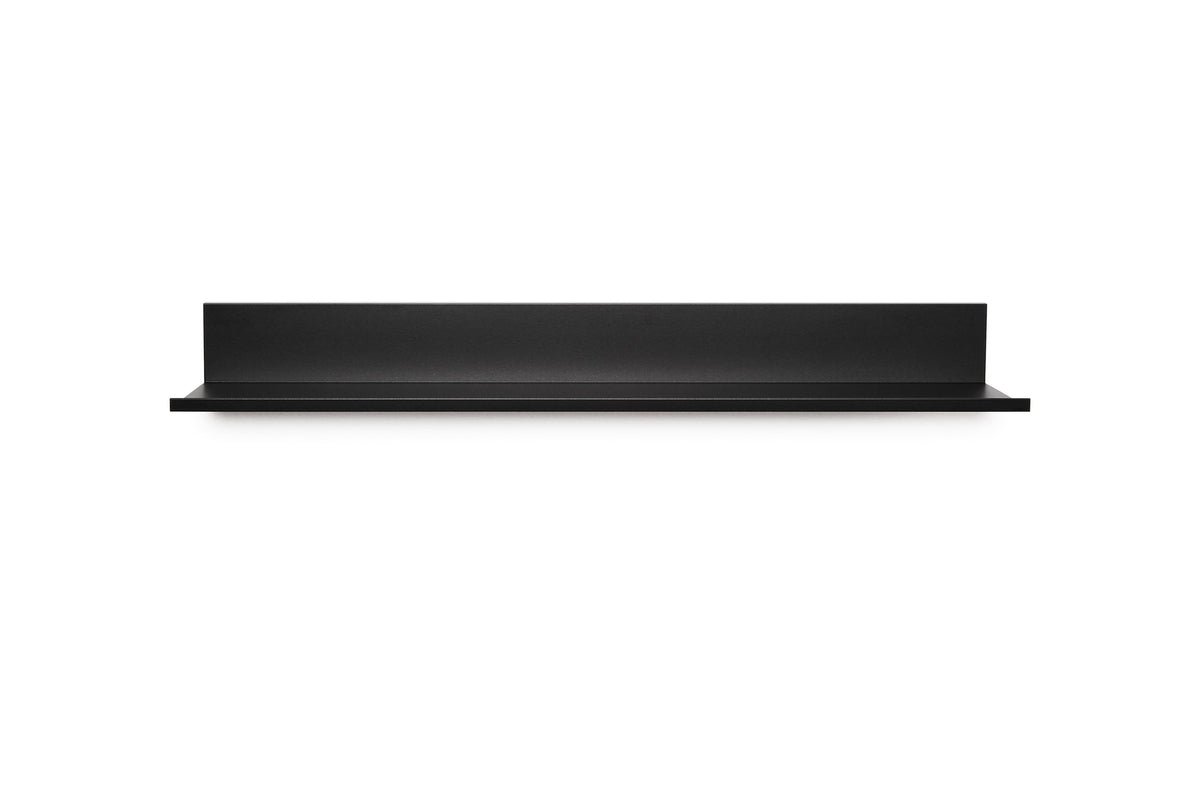 (2 pack) Hangman No Stud Floating Shelf - 24 in.- Black - Aluminum - Level and Hardware Included - No Drills or Anchors Needed