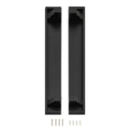 Danya B. Decorative 24 in. Floating Wall Décor Display Ledge Shelves – (Set of 2) - Black