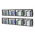 2x Home CD Rack Large Wall Mount Floating Shelf  CD DVD Rack Media Storage Organizer Shelves