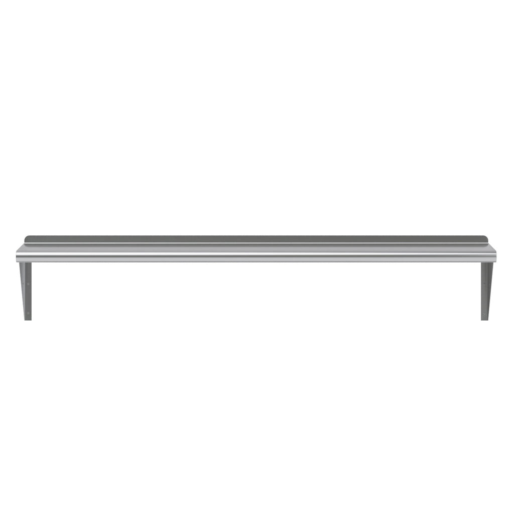 AmGood 12 in. x 60 in. Stainless Steel Wall Shelf | NSF Certified | Appliance & Equipment Metal Shelving | Kitchen, Restaurant, Garage, Laundry, Utility Room