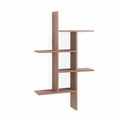 Danya B Contemporary, Industrial 5.75 in. x 24 in. 4-Tier Weathered Oak Floating Shelf