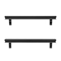 Danya B. Decorative 24 in. Floating Wall Décor Display Ledge Shelves – (Set of 2) - Black