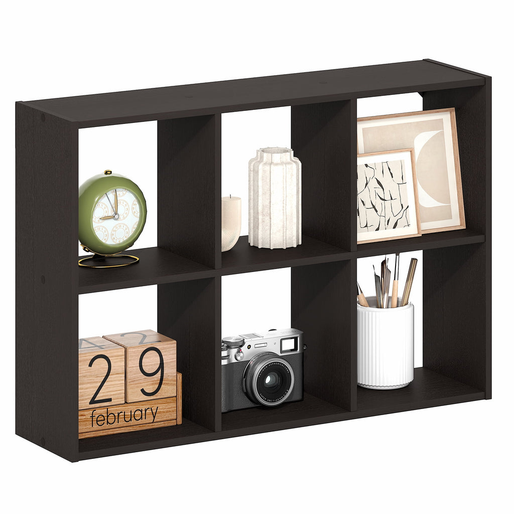 Havenwood™ ROSSI 6-Cube Floating Shelves Wall Mount Bookshelf White