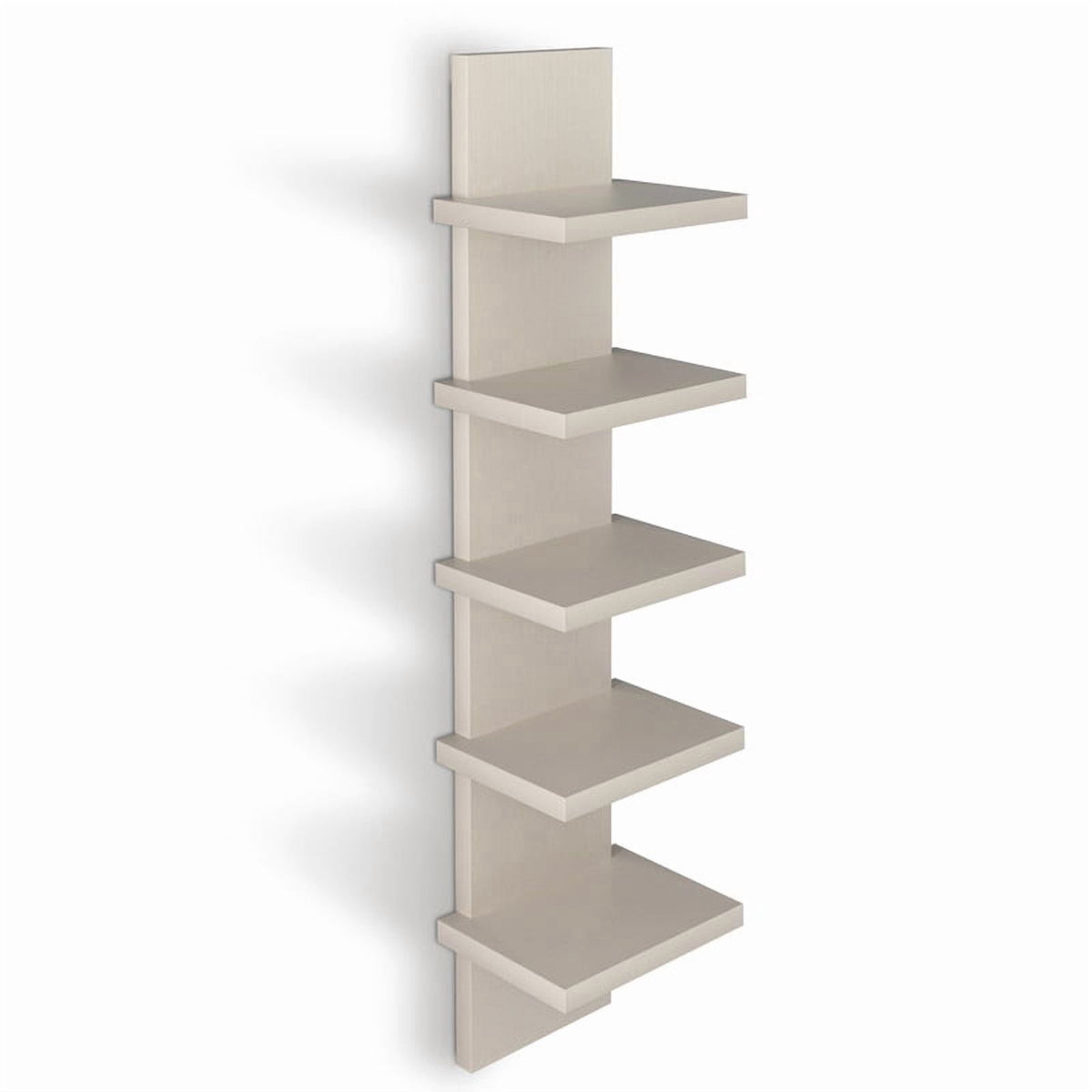 Havenwood™ 5 Tier Wall Shelf Unit, Black Wall Shelf, Multifunctional Display Floating