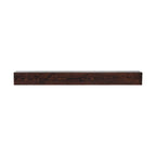 KFFKFF Wooden Fireplace Mantel, 60 in. x 8 in. x 6 in., 50 lbs Load Capacity, Natural Wood Shelf for Fireplace or Wall, Wall-Mounted Floating Farmhouse Design, Handcrafted Rustic Brown Mantel for Home Decor