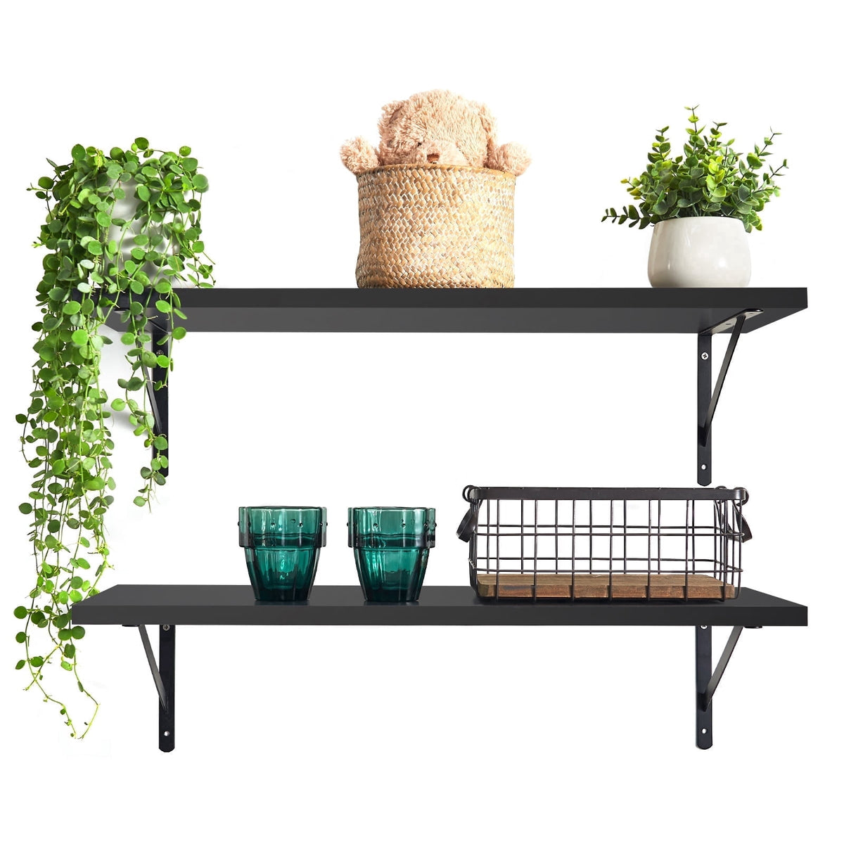 Havenwood™ 36 inch Long 10 inch Deep Floating Shelves Set of 2