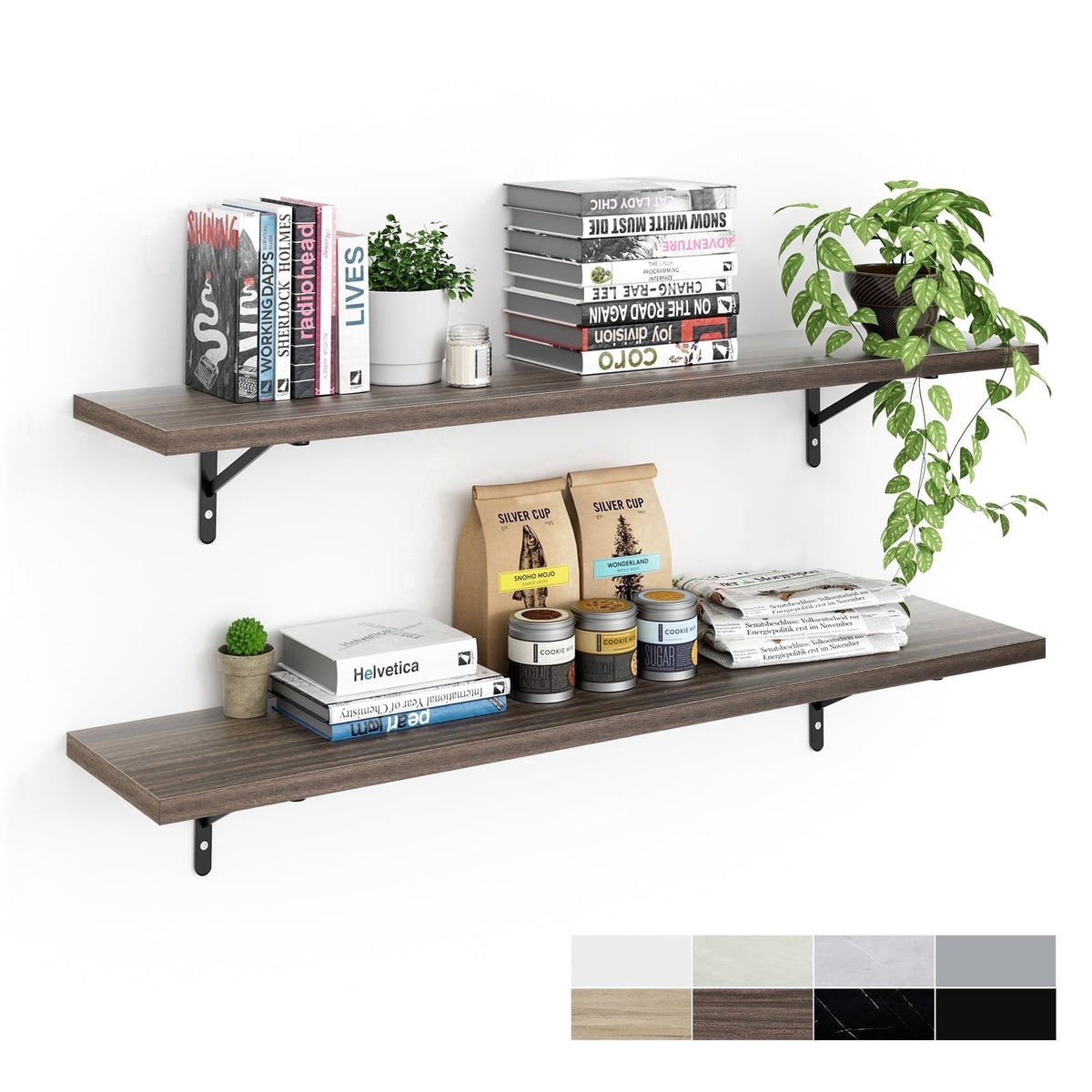 Havenwood™ 36 inch Long 10 inch Deep Floating Shelves Set of 2