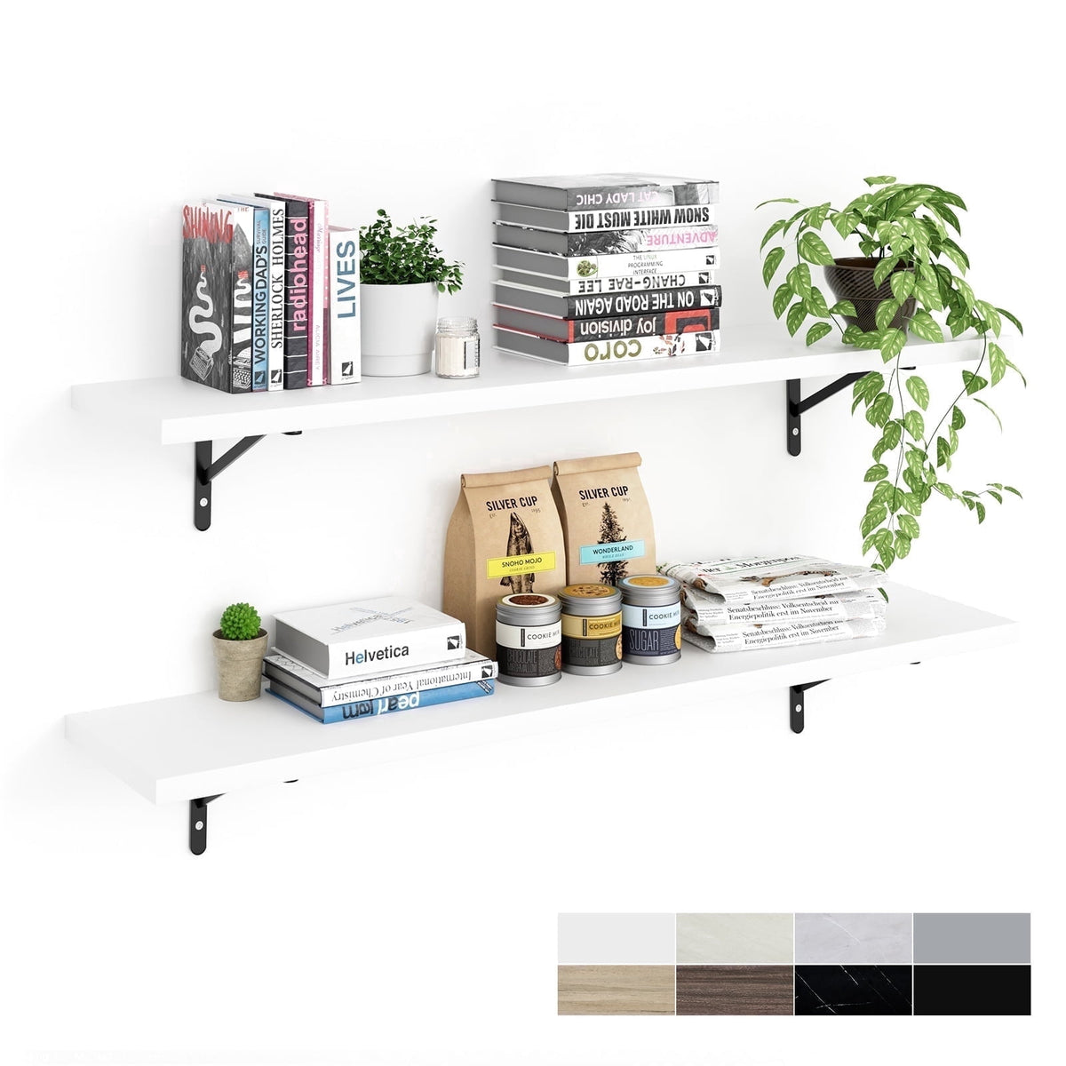 Havenwood™ 36 inch Long 10 inch Deep Floating Shelves Set of 2