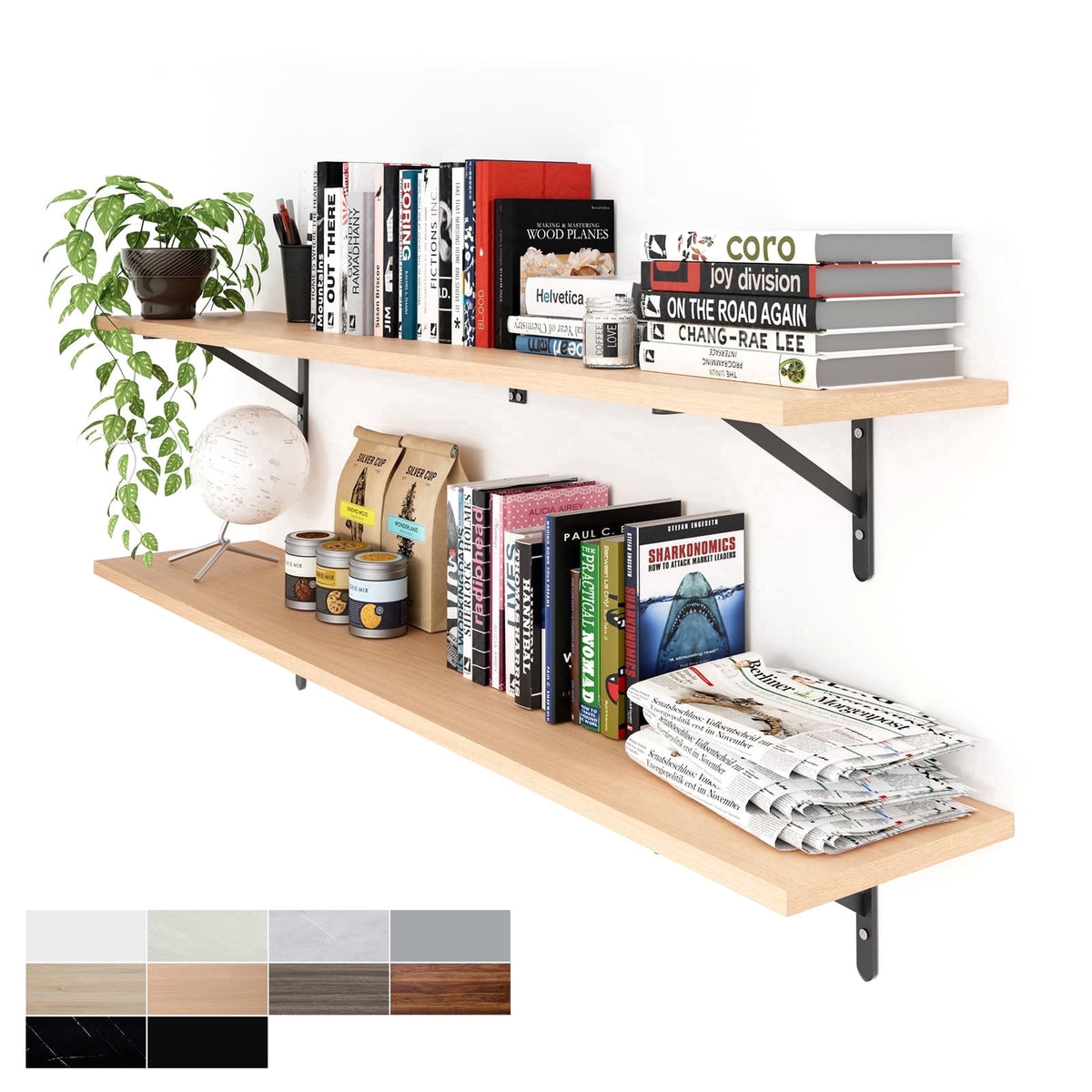 Havenwood™ 36 inch Long 10 inch Deep Floating Shelves Set of 2