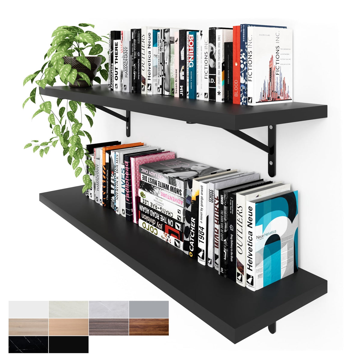 Havenwood™ 36 inch Long 10 inch Deep Floating Shelves Set of 2