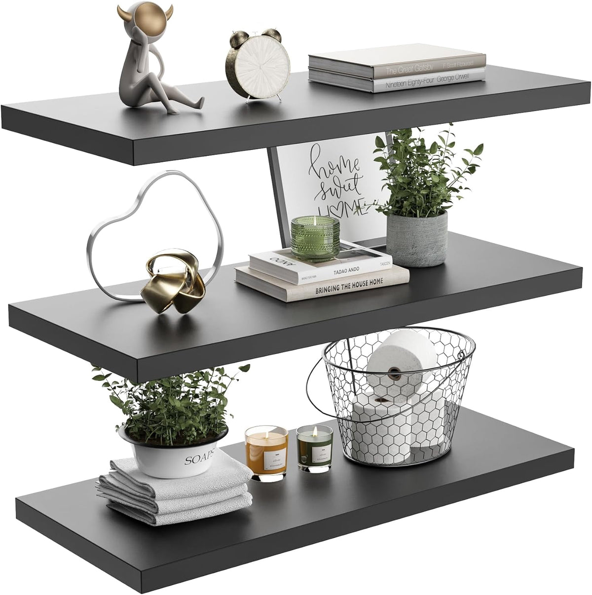 Havenwood™ 10 Inch Deep Floating Shelf, 36 x10 Inch Large Wall Mounted