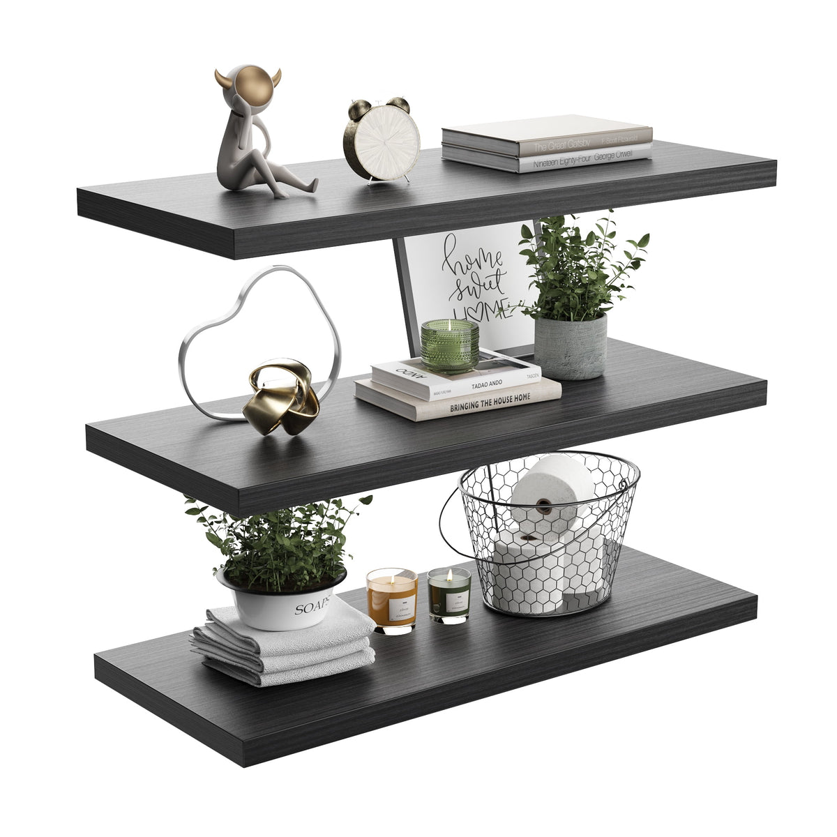 Havenwood™ 10 Inch Deep Floating Shelf, 36 x10 Inch Large Wall Mounted