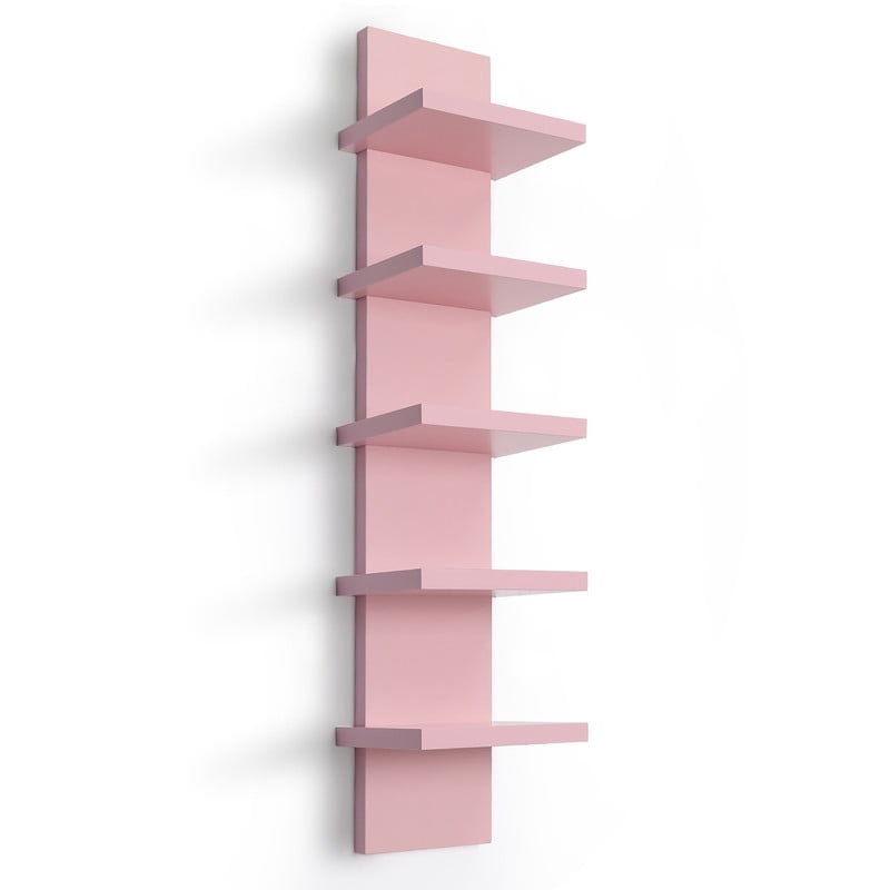 Havenwood™ 5 Tier Wall Shelf Unit, Black Wall Shelf, Multifunctional Display Floating