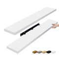 Sorbus 2-Pack Extra Long Floating Wall Shelves, 48 in. x 9 in., White – Farmhouse Style Shelves for Bedroom, Kitchen, Living Room & Bathroom