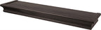 HIGH & MIGHTY Decorative 24 in. Floating Shelf Holds up to 20lbs, Easy Tool-Free Dry Wall Installation, Beveled, eCommerce Packaging, Espresso