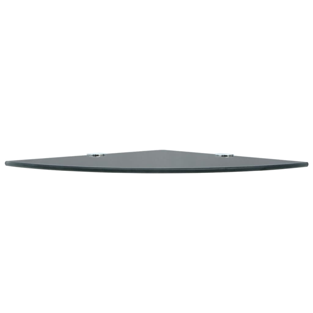 vidaXL Wall Corner Shelf Floating Corner Shelf Display Shelf Tempered Glass